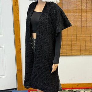 Vintage~Black Curly Persian Lamb Fur Scarf Stole Wrap~OSFM